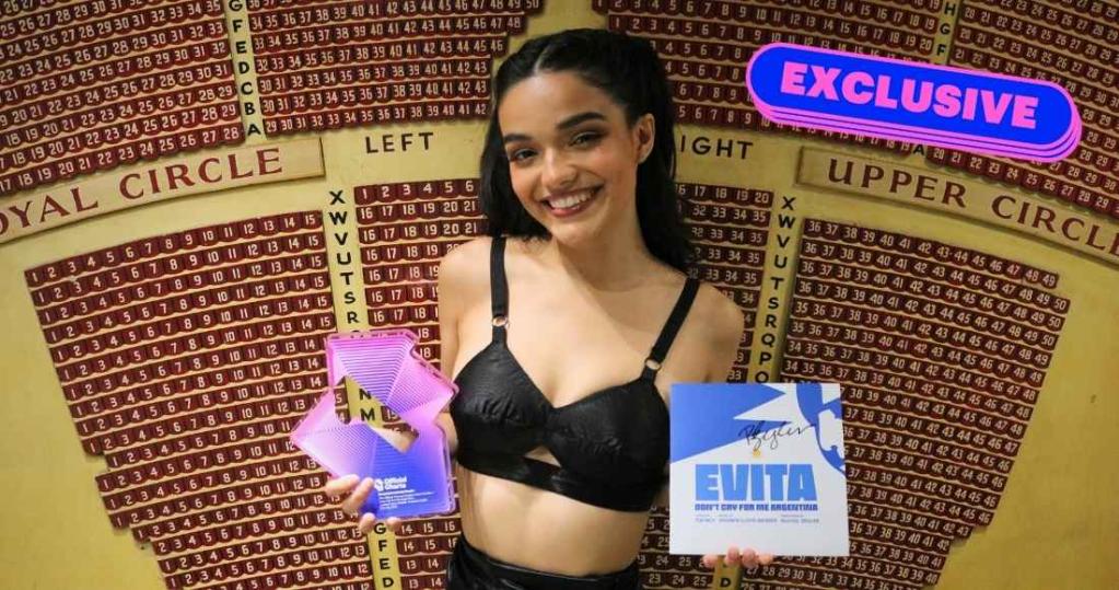 Evita’s Rachel Zegler lands vinyl Number 1- Four Columns Cards News